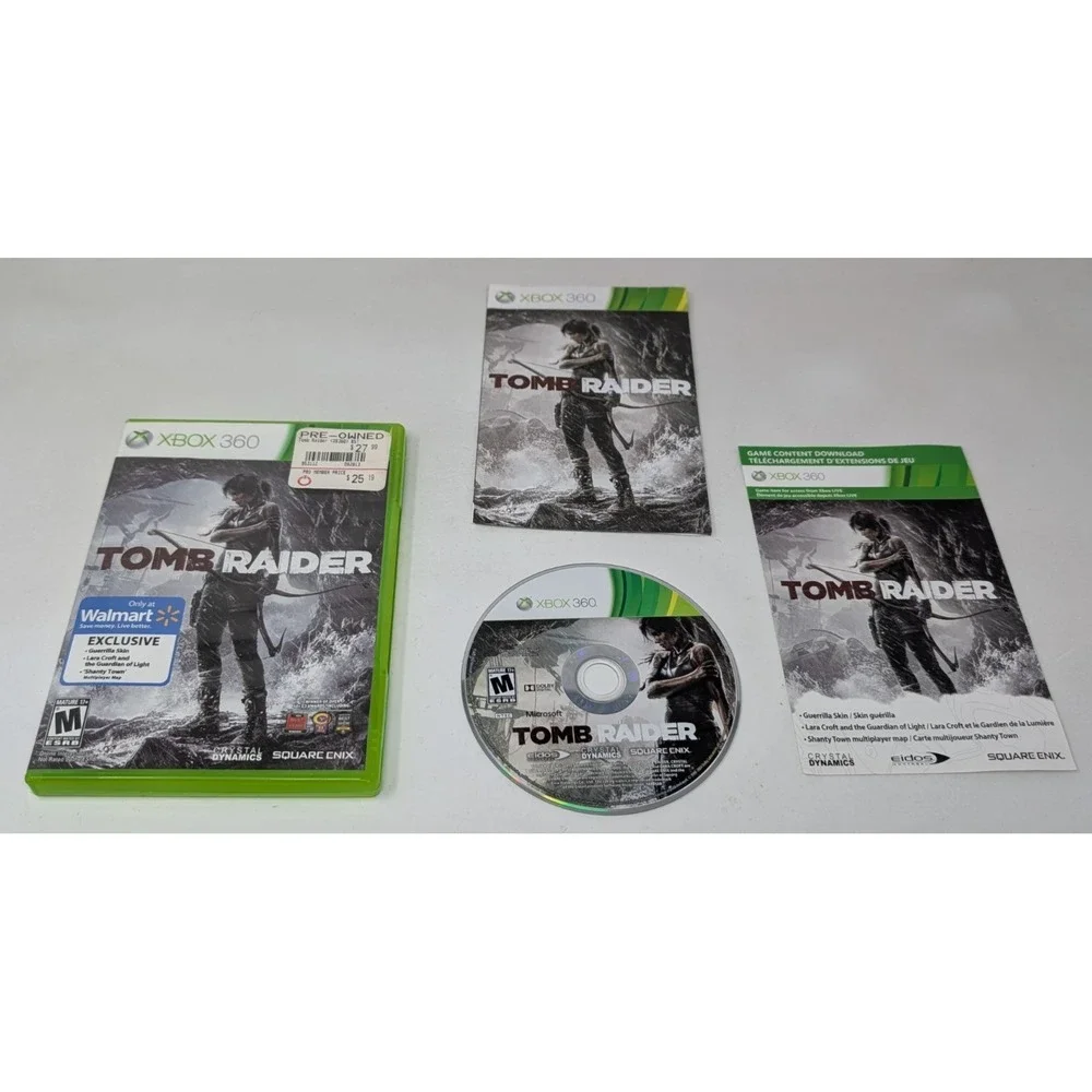 Tomb Raider Xbox 360 2013 Complete CIB Tested Walmart Exclusive Variant